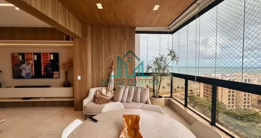 Apartamento Nascente, Mobiliado, à Beira-mar da Praia de Jatiuca, 164m², 3 Quartos, Varanda Gourmet  - Maceió Alagoas