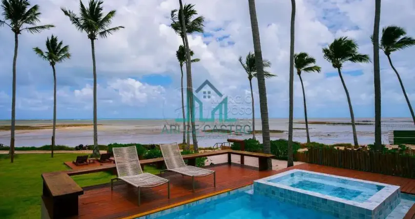 Casa pé na areia, mobiliada, 5 suítes, 320m², alto luxo no huna residence rota ecológica dos milagres