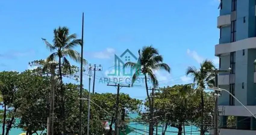 Quarto e sala beira-mar da praia de pajuçara com varanda e mobiliado - maceió alagoas