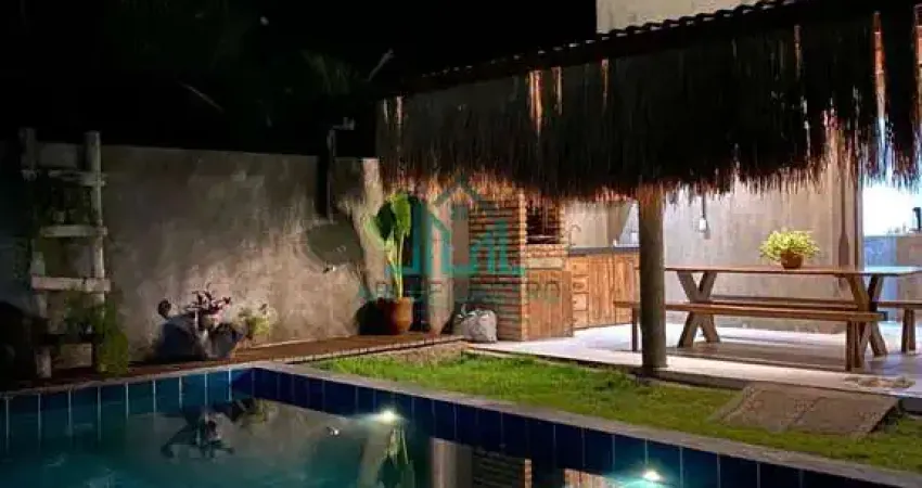 Casa a venda villa tatu, 5 suítes, piscina mobiliada à 100m da praia de tatuamunha, rota ecológica de milagres - alagoas