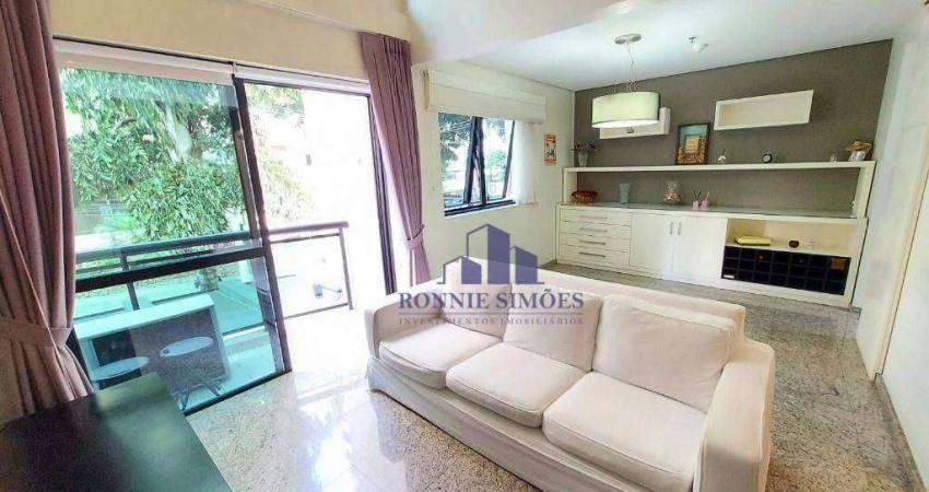 APARTAMENTO DUPLEX, SEMI MOBILIADO, À VENDA EM MOEMA, 70 M², ED. INTERNATIONAL DUPLEX RESIDENCE, AV. IBIJAÚ, 1 SUÍTE, 2 BANHEIROS, 1 VAGA