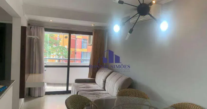 Apartamento mobiliado com varanda para alugar, 55 m², ed. the wonder moema, avenida dos imarés, 317, 2 dorm., 1 suíte, 1 sala, 2 wc, 2 vagas