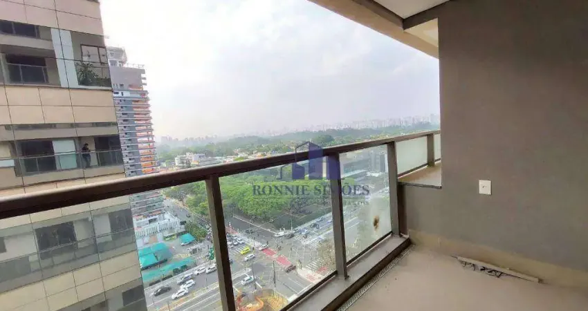 APARTAMENTO COM VARANDA PARA ALUGAR, MOEMA, EDIFÍCIO INDI 70, 1 DORMITÓRIOS, 1 SALA, 1 BANHEIROS, 1 VAGA