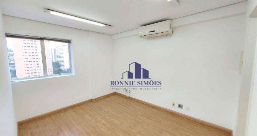 SALA COMERCIAL PARA ALUGAR E VENDER, 32 M², MOEMA, EDIFÍCIO MONTREAL, AVENIDA ROUXINOL, 3 SALAS, 2 BANHEIROS, 1 VAGA, PRÓXIMO AO SHOOPING E METRÔ