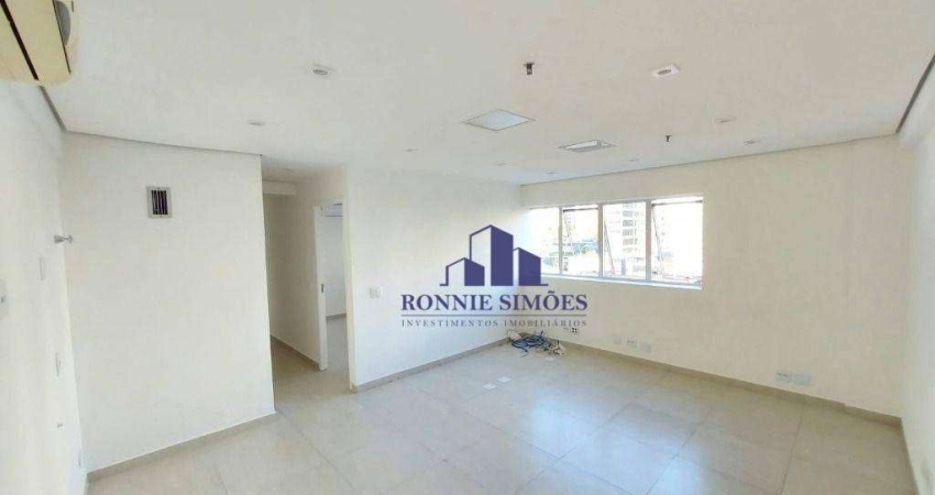 SALA PARA VENDA OU LOCAÇÃO, 64 m², 2 VAGAS- R$ 690.000 ou aluguel por R$ 6.063/mês - Moema - AV ROUXINOL 1041
