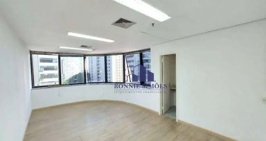 SALA COMERCIAL PARA ALUGAR, 86 M², MOEMA, ED. GLASS TOWER, 4 SALAS, 3 BANHEIROS, COPA,  2 VAGAS, PRÓXIMO AO METRÔ