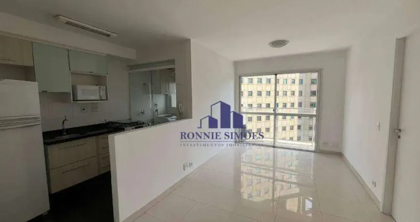 APARTAMENTO COM VARANDA PARA ALUGAR, 45 M², MOEMA, ED. GLAM, R. JUQUIS, 391, 1 DORMITÓRIO, SALA, 1 BANHEIRO, 1 VAGA, PRÓXIMO AO SHOPPING E METRÔ