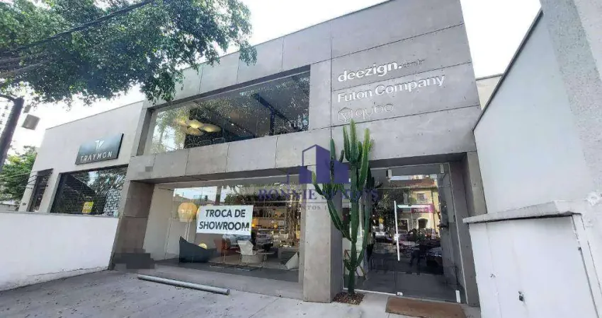 Loja/ ponto comercial para alugar, 500 ac, 287 terreno, moema, 3 wc, 4 vagas, próximo ao shopping ibierapuera