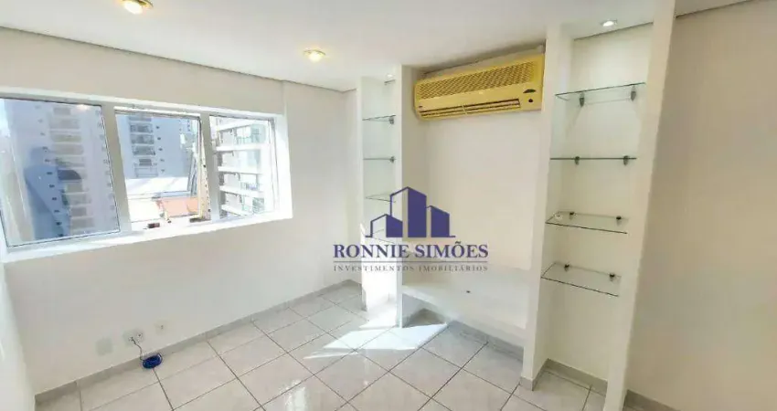 Sala comercial para alugar, 32 m², moema, ed. montreal, av. rouxinol, 3 salas, 2 wc, 1 vaga, próximo ao metrô eucaliptos e shopping ibirapuera