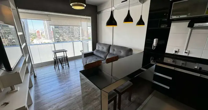 Lindo apartamento para locação 33m², 1 dormitório e 1 vaga po r$4.500,00