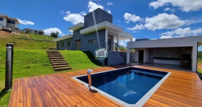 Casa com 4 dormitórios à venda, 200 m² por R$ 1.800.000,00 - Condomínio Monte Ville - Lagoa Santa/MG