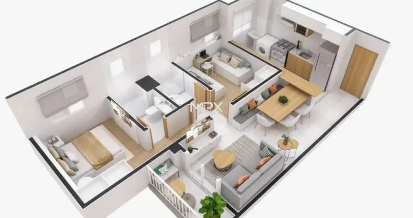 Apartamento com 2 quartos à venda na Vila Industrial, Piracicaba 