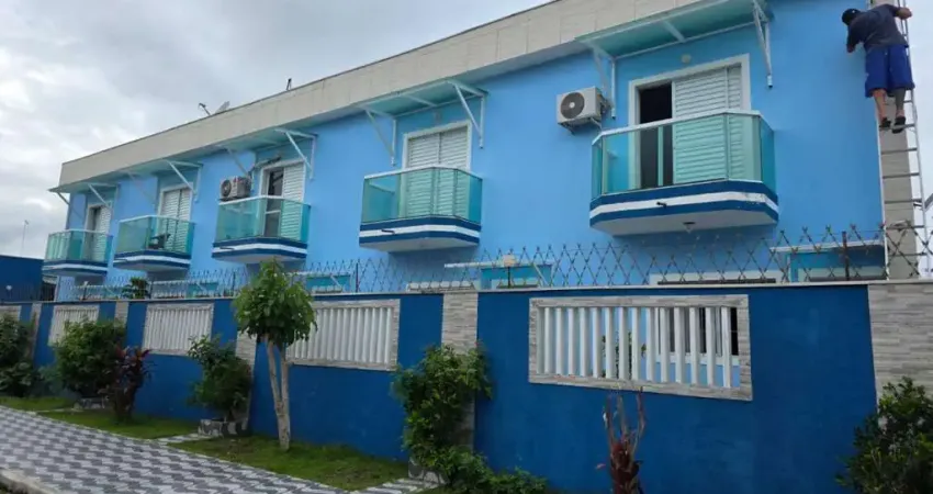 Sobrado em condomínio para locação em mongaguá, balneário flórida mirim, 2 dormitórios, 2 banheiros, 1 vaga