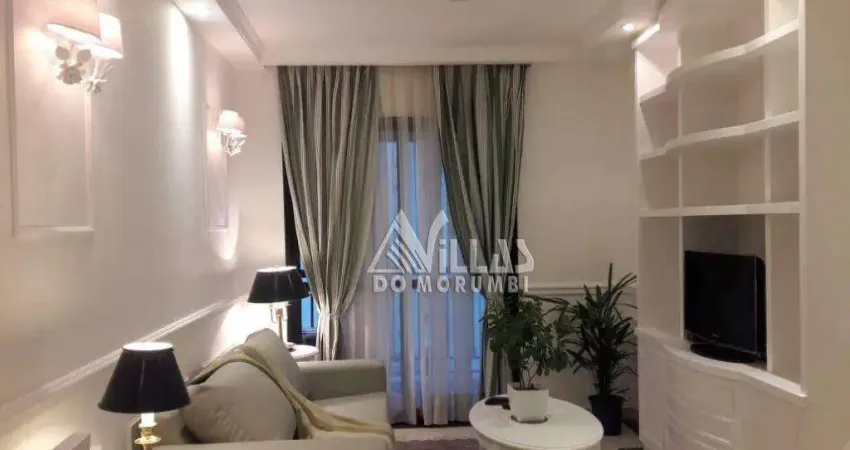 Apartamento com 1 dormitório para alugar, 34 m² por R$ 5.386,00/mês - Moema - São Paulo/SP