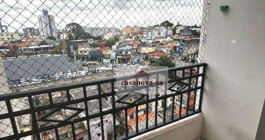 Apartamento com 2 dormitórios para alugar, 58 m² por R$ 1.900,00/mês - Vila Valparaíso - Santo André/SP