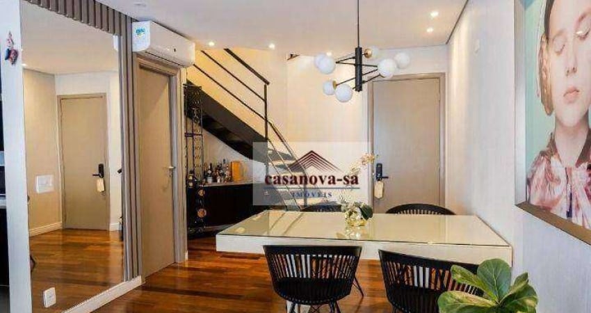 Apartamento Duplex para alugar, 94 m² por R$ 7.284,00/mês - Jardim - Santo André/SP