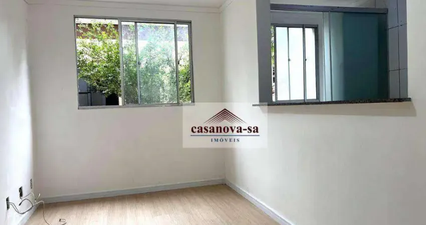 Apartamento com 2 dormitórios para alugar, 45 m² por R$ 1.820,00/mês - Parque São Vicente - Mauá/SP