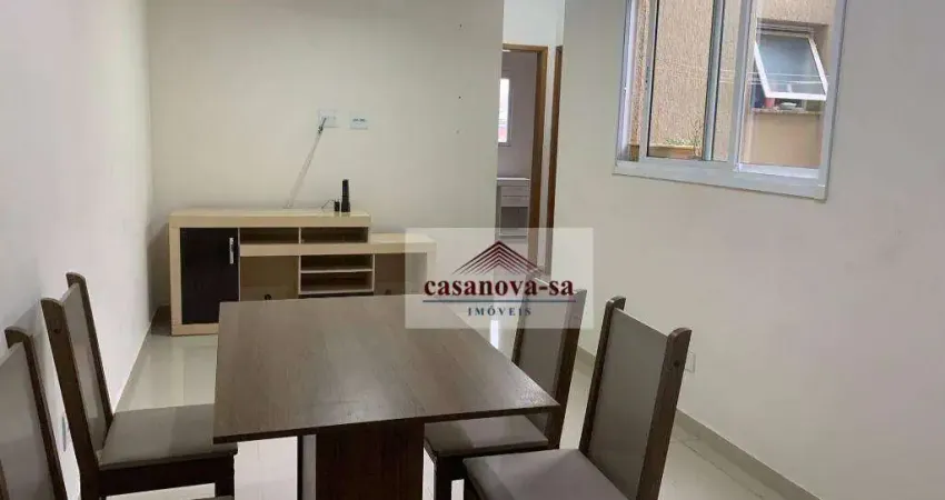 Apartamento com 2 dormitórios para alugar, 52 m² por R$ 1.970,00/mês - Vila Curuçá - Santo André/SP
