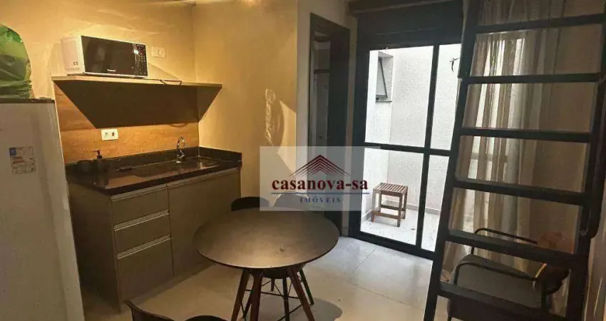 Kitnet com 1 dormitório para alugar, 22 m² por r$ 2.400,01/mês - bangu - santo andré/sp