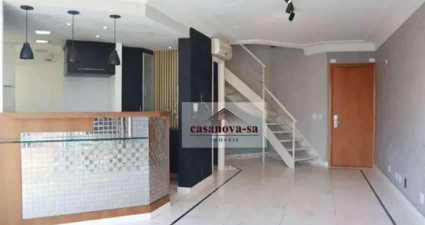 Cobertura com 2 dormitórios, 132 m² - venda por r$ 1.450.000,00 ou aluguel por r$ 7.305,00/mês - jardim - santo andré/sp