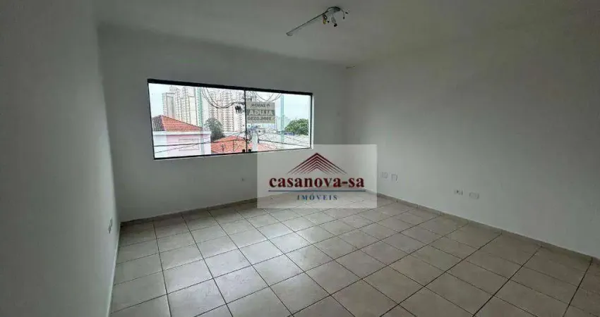 Sala para alugar, 28 m² por r$ 1.210,00/mês - vila apiaí - santo andré/sp
