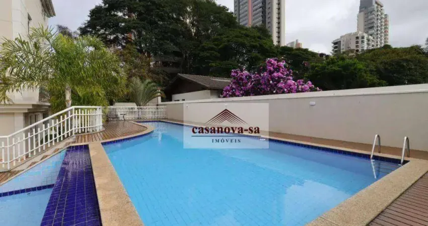 Apartamento com 3 dormitórios para alugar, 175 m² por r$ 8.500,00/mês - jardim - santo andré/sp
