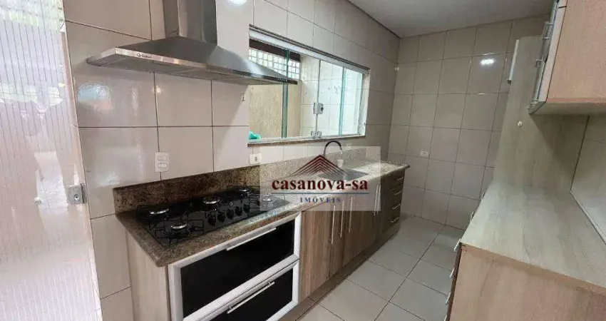 Sobrado com 2 dormitórios, 140 m² - venda por r$ 870.000,00 ou aluguel por r$ 3.878,00/mês - campestre - santo andré/sp