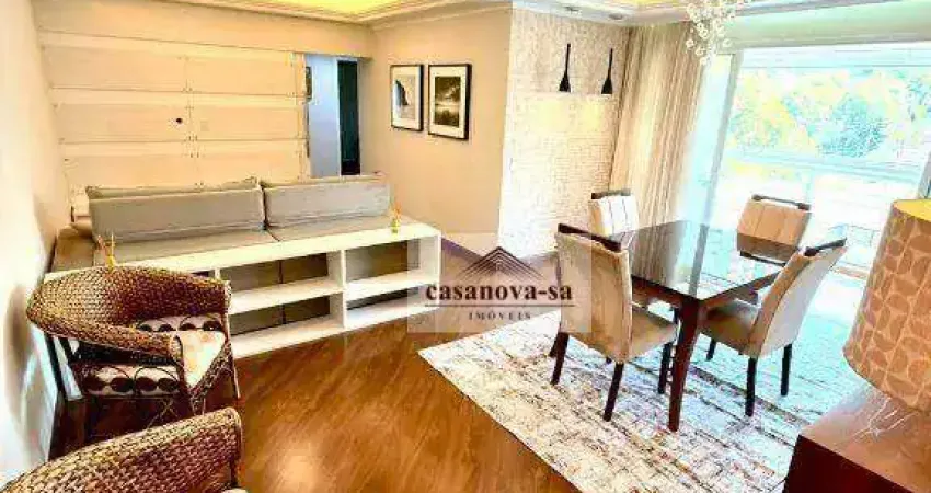 Apartamento com 3 dormitórios para alugar, 120 m² por r$ 7.910,00/mês - jardim - santo andré/sp