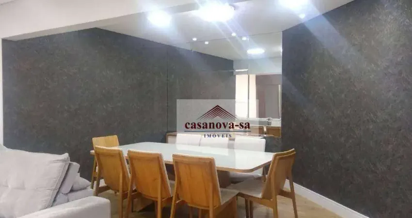 Apartamento com 3 dormitórios para alugar, 175 m² por r$ 8.300,00/mês - jardim - santo andré/sp