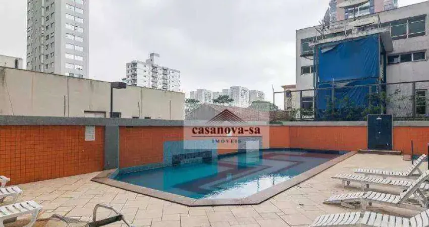 Apartamento com 3 dormitórios para alugar, 175 m² por r$ 7.800/mês - jardim - santo andré/sp