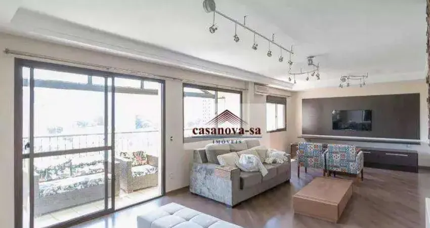 Apartamento com 3 dormitórios para alugar, 170 m² por r$ 7.500,00/mês - jardim - santo andré/sp