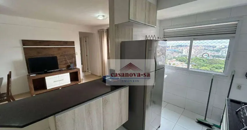 Apartamento com 2 dormitórios para alugar, 58 m² por r$ 2.500/mês - vila valparaíso - santo andré/sp