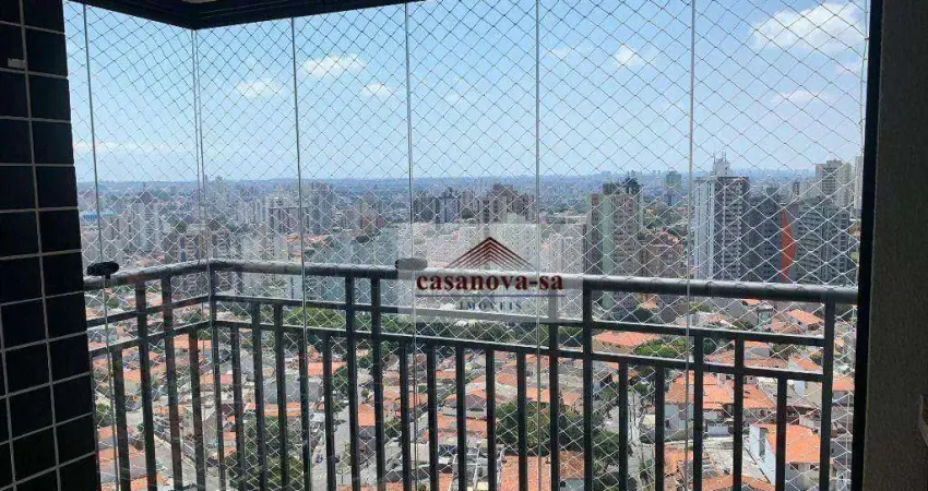 Apartamento com 3 dormitórios para alugar, 77 m² por R$ 5.002,17/mês - Vila Scarpelli - Santo André/SP