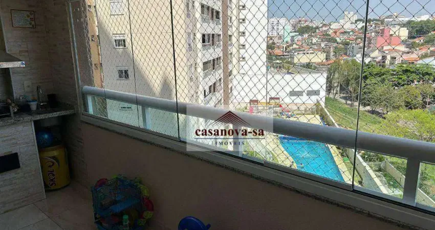 Apartamento com 3 dormitórios, 79 m² - venda por R$ 845.000,00 ou aluguel por R$ 4.615,00/mês - Campestre - Santo André/SP