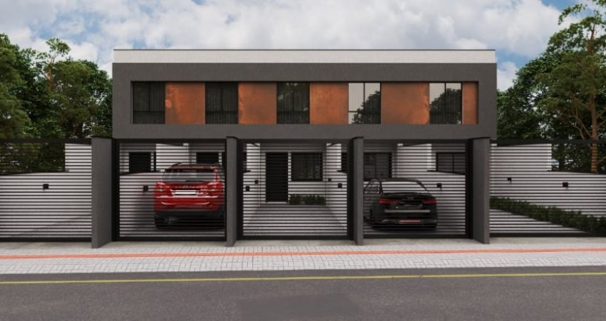 Sobrado geminado na planta bem localizado no bairro Itaum