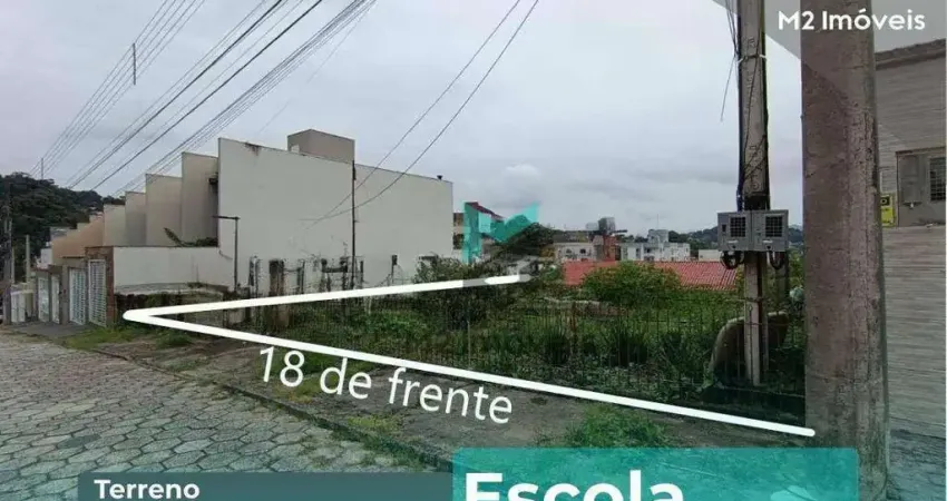 Terreno amplo de esquina no bairro escola agrícola – região valorizada de blumenau