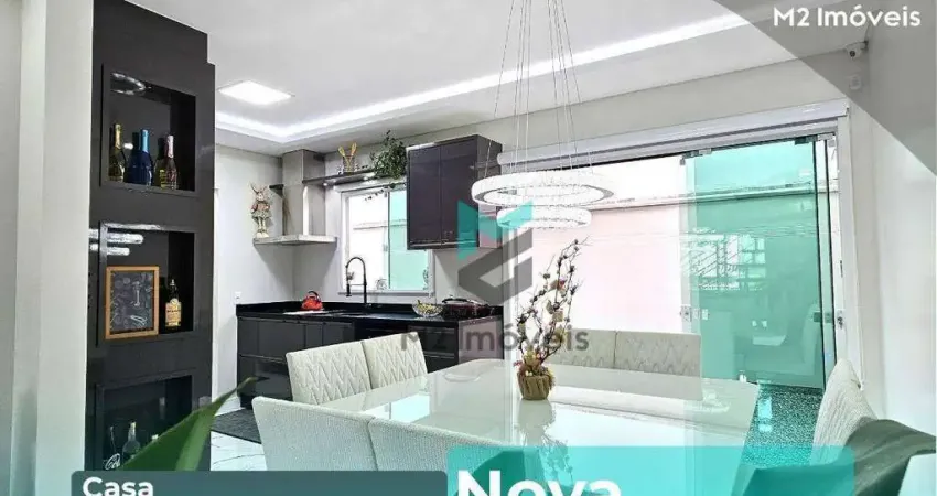CASA COM 3 DORMITÓRIOS, SEMINOVA, SEMIMOBILIADA E EQUIPADA NO BAIRRO NOVA ESPERANÇA
