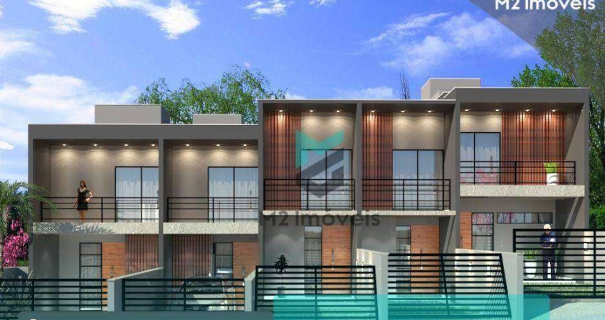 CASA EM CONSTRUÇÃO NO BAIRRO ITOUPAVA NORTE  2 SUÍTES, LAVABO E ÁREA VERDE NOS FUNDOS