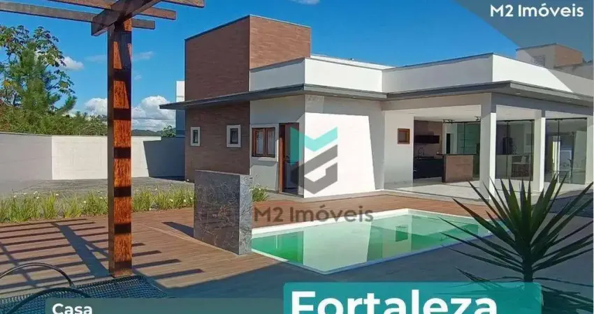Casa plana com 350m² area construida de alto padrão com piscina e área gourmet