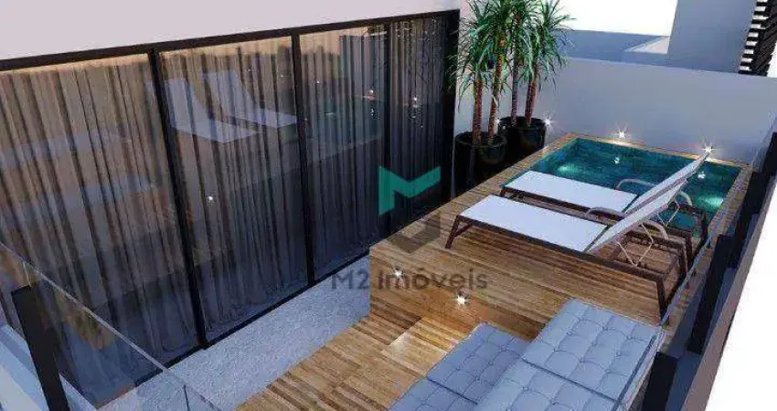 Garden exclusivo 2 suítes, próx. vila germânica – amplo terraço privativo e ótimo acabamento