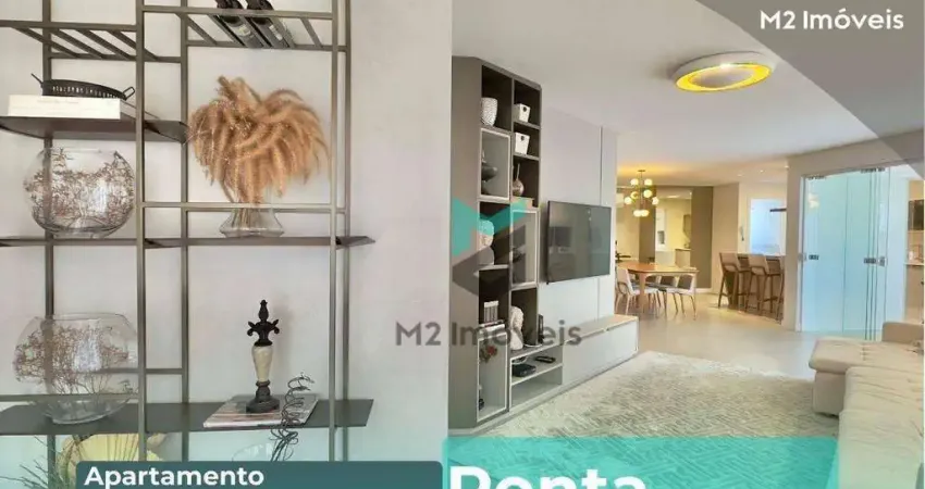 Apartamento decorado com 3 suítes e 160m2 privativos no bairro ponta aguda