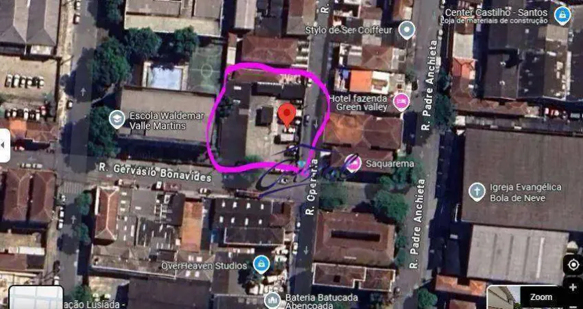 Terreno à venda, 1054 m² por R$ 4.900.000 - Macuco - Santos/SP