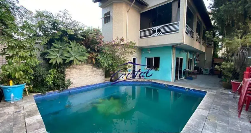 Casa com 2 dormitórios à venda, 189 m² - boqueirão - santos/sp