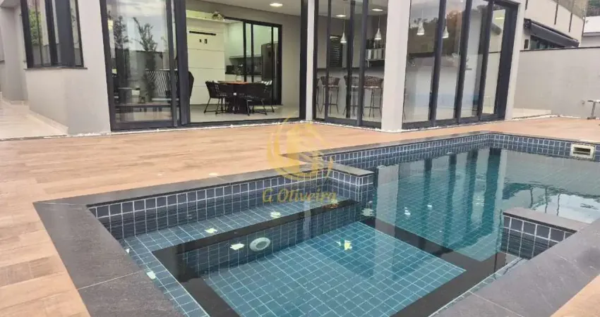 Sobrado de luxo em condomínio à venda em itupeva-sp - residencial ibi-aram ii: 4 quartos, 4 suítes, 3 salas, 6 banheiros, 4 vagas, 280m².