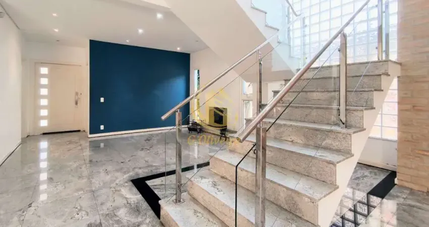 Sobrado de alto padrão para locação em jundiaí-sp no jd. das samambaias: 3 quartos, 1 suíte, 2 salas, 3 banheiros, 3 vagas, 302m².