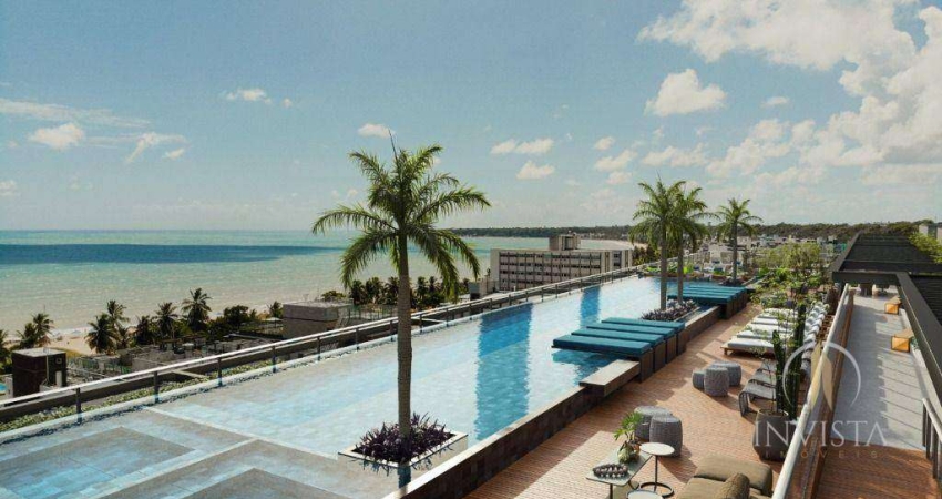 Flat com 1 dormitório à venda, 18 m² por R$ 385.000,00 - Cabo Branco - João Pessoa/PB