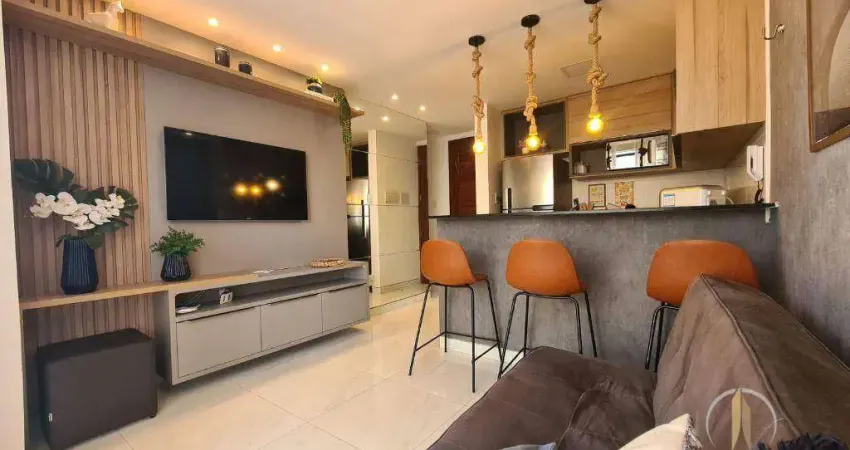 Flat com 1 dormitório à venda, 35 m² por R$ 450.000,00 - Ponta de Campina - Cabedelo/PB
