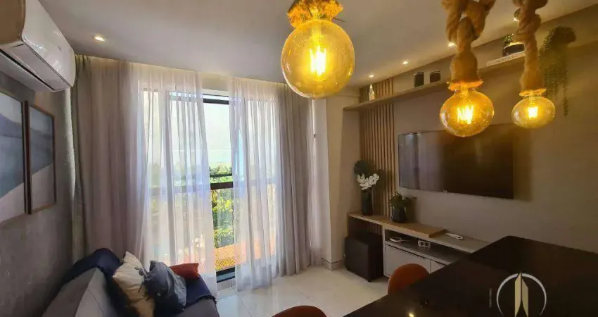 Flat com 1 dormitório à venda, 35 m² por R$ 450.000,00 - Ponta de Campina - Cabedelo/PB