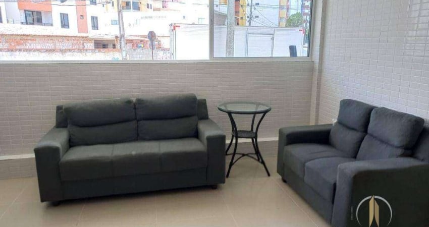 Apartamento com 1 dormitório para alugar, 27 m² por R$ 2.300,01/mês - Bessa - João Pessoa/PB