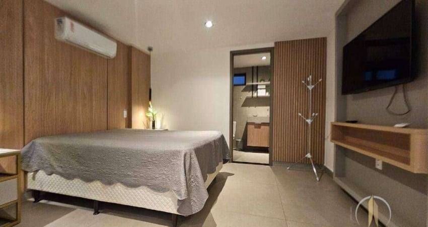 Flat com 1 dormitório à venda, 41 m² por R$ 560.000,00 - Cabo Branco - João Pessoa/PB